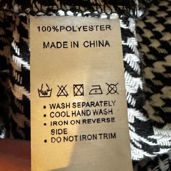 Like new Polly Black and White Houndstooth Double Breasted Blazer Size 6 - Picture 6 of 8